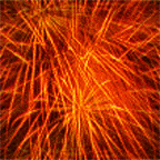 red pyrotechnic