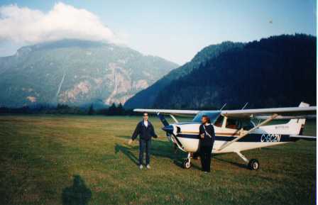 Landed on the grass at Hope Airpark